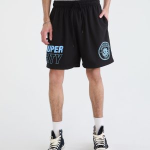 Manchester City Super City Mesh Shorts - Black
