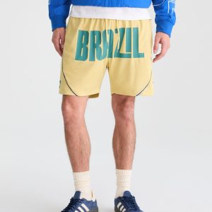 Brazil Football Mesh Shorts - Green