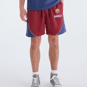 FC Barcelona Crest Mesh Shorts - Red Bark