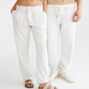 Cloud Soft Essentials Straight Leg Sweatpants - Lightest Heather Grey
