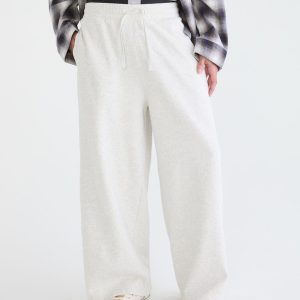 Cloud Soft Super Baggy Sweatpants - Lightest Heather Grey