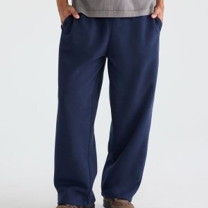 Cloud Soft Washed Baggy Sweatpants - Cadet Navy