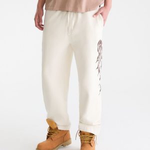 Cloud Soft Wings Baggy Sweatpants - Silver Birch