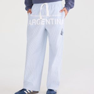 Argentina Football Striped Lounge Pants - Blue