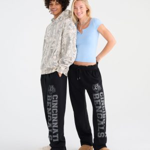 Cincinnati Bengals Shadow Straight Leg Sweatpants - Black
