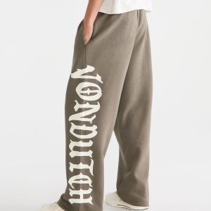 Von Dutch Tattoo Baggy Sweatpants - Organic Olive