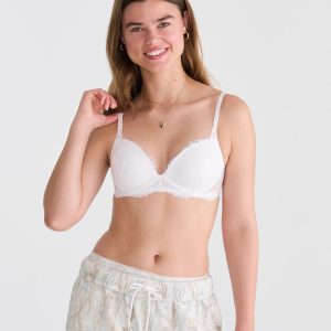 Lace Push-Up Bra - Cream