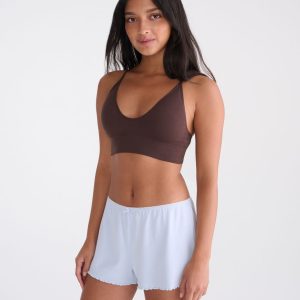 Seamless Convertible Plunge Bralette - Jaspe Muted Ebony