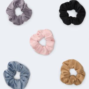 Waffle Scrunchie 5-Pack - Multi