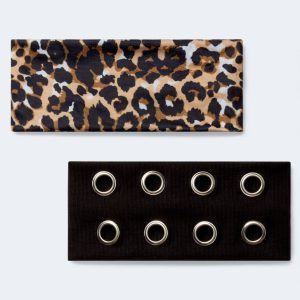 Grommet & Leopard Print Headband 2-Pack - Multi