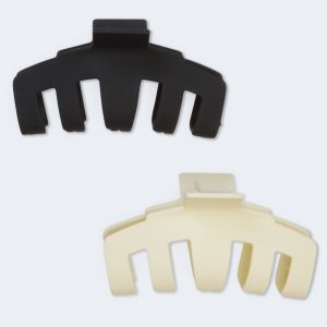 Matte Chunky Claw Hair Clip 2-Pack - Multi