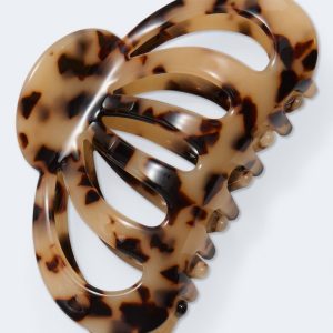 Tortoiseshell Moon Claw Hair Clip - Multi