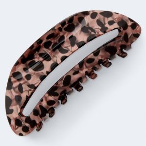 Large Animal Print Claw Hair Clip - Multi