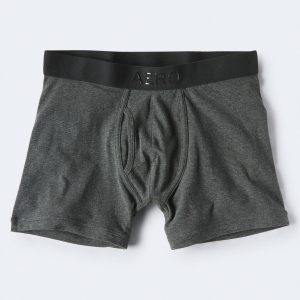 3" Classic Knit Trunk - Charcoal Heather Grey