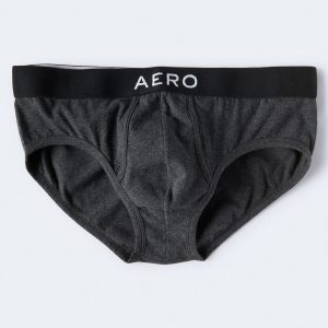 Solid Logo Classic Knit Briefs - Charcoal Heather Grey