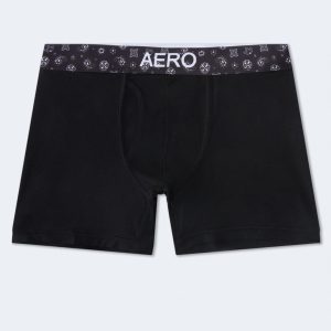 Bandana Waistband 4.5" Boxer Brief - Black Fox