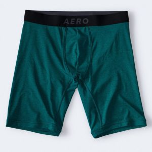 Marled 9" Performance Knit Boxer Briefs - Zingy Teal
