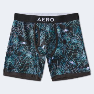 Spiderwebs 6" Boxer Brief - Black Fox