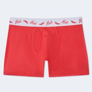 Hot Pepper Waistband 4.5" Boxer Brief - Pointsettia