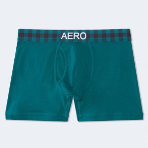 Buffalo Check Waistband 4.5" Boxer Brief - Storm
