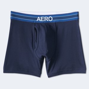 Striped Waistband 4.5" Boxer Brief - Cadet Navy