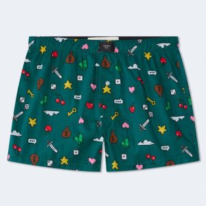 Gamer 4" Woven Boxers - Storm