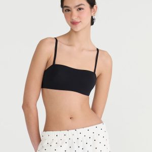 Buttery Soft Bandeau Bra - Black Fox