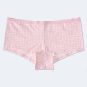 Heart Check Boyshort - Fiesta Pink