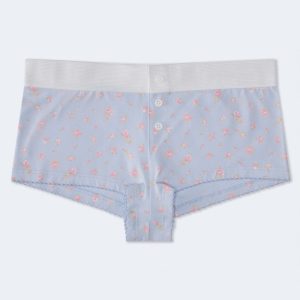 Floral Mini Boxer - Blue Haze