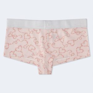 Floral Hearts Mini Boxer - Pink Chiffon