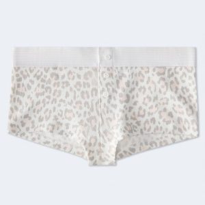 Snow Leopard Mini Boxer - Cream