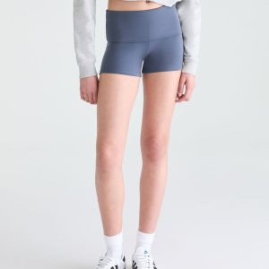 Buttery Soft Fold-Over Booty Shorts - Pavement