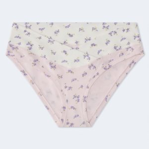 Mixed Floral Crossover Hipster - Mauve Orchid