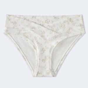 Floral Bow Crossover Hipster - Cream
