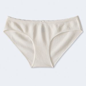 Seamless Scalloped Hipster - Cream