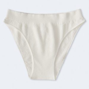 Seamless High-Cut Bikini - Cream