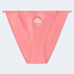 Sea Shell String Cheeky - Salmon Rose