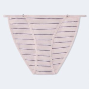 Cotton Striped String Cheeky - Orchid Ice