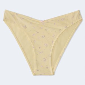 Cotton Floral Cinch Cheeky - Gold Tensel