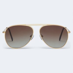 Aviator Sunglasses - Brown