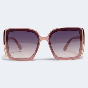 Oversized Square Sunglasses - Purple