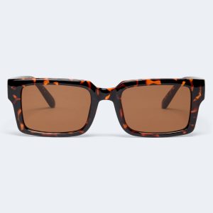 Oversized Square Sunglasses - Tort