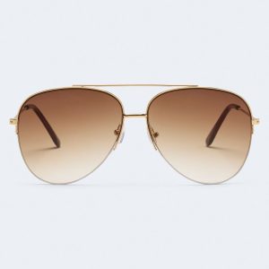 Classic Aviator Sunglasses - Brown