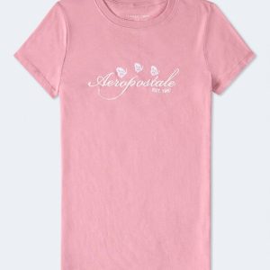 Aeropostale Butterflies Graphic Tee - Multi