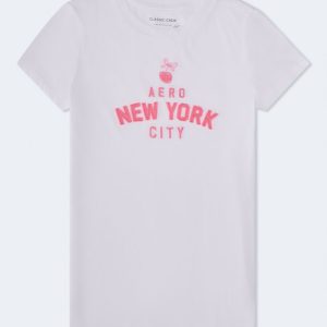 Aero New York Cherry Graphic Tee - Bleach