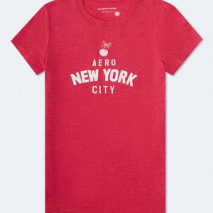 Aero New York Cherry Graphic Tee - Red Cedar
