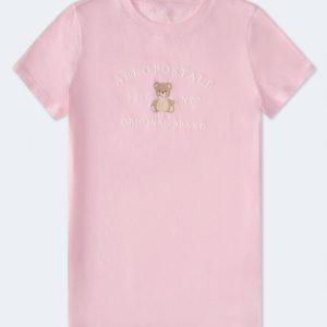 Aeropostale Teddy Bear Graphic Tee - Pink Dream