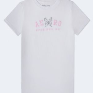 Aero Butterfly Graphic Tee - Bleach
