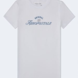 Aeropostale Original Flower Graphic Tee - Bleach
