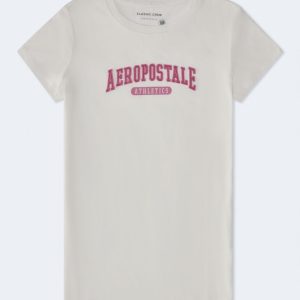 Aeropostale Athletics Appliqué Graphic Tee - Cream